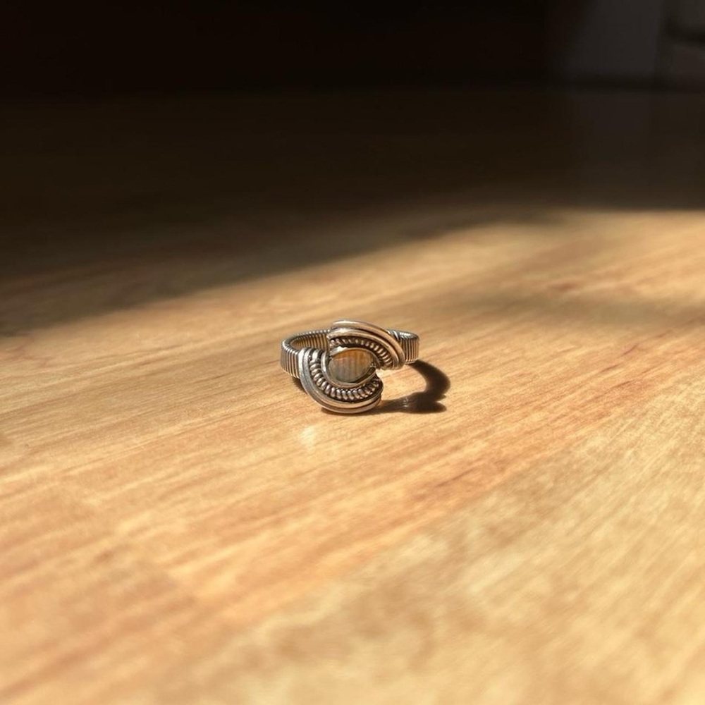 Moonstone wrap wrap ring - Picture 3 of 8